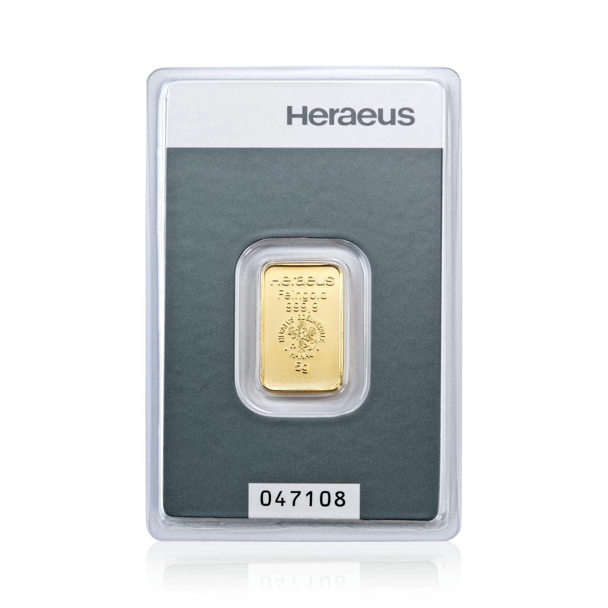 Goldbarren 5 g - Heraeus