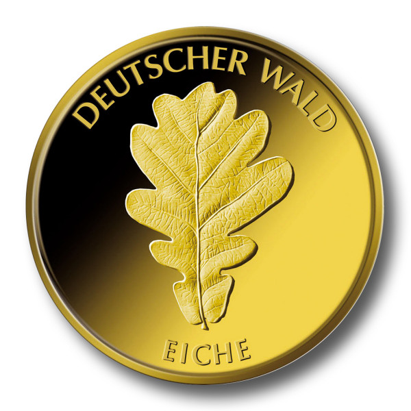 20 Euro Deutscher Wald - Eiche BRD 1/8 oz Goldmünze (2010) - F