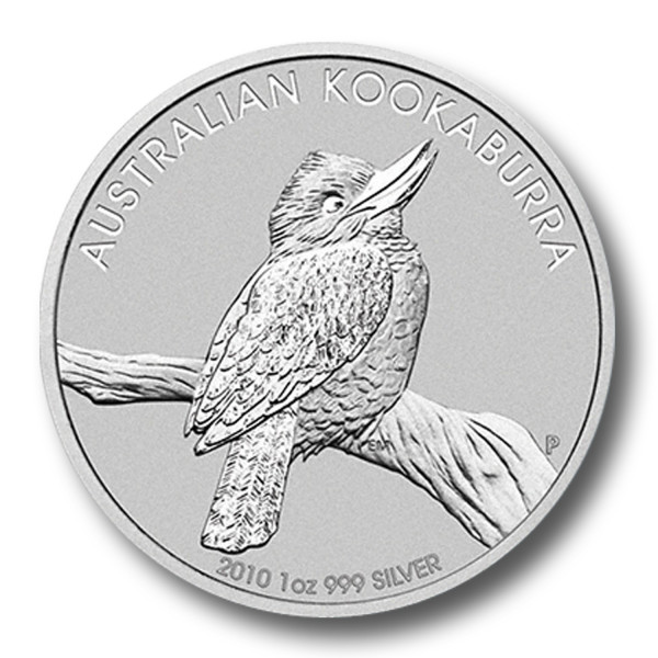 Australischer Kookaburra 1 oz Silber Münze (2010) [diff.]