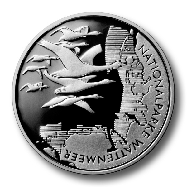 10 Euro BRD - Nationalparke Wattenmeer Silbermünze (2004)