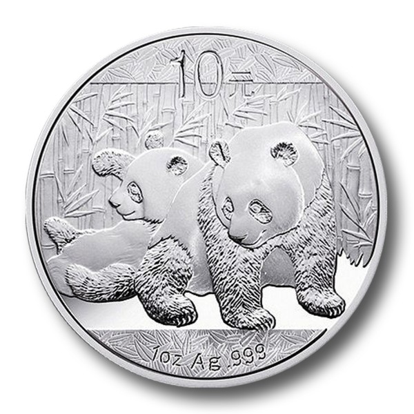 10 Yuan China Panda 1 oz Silbermünze (2010)