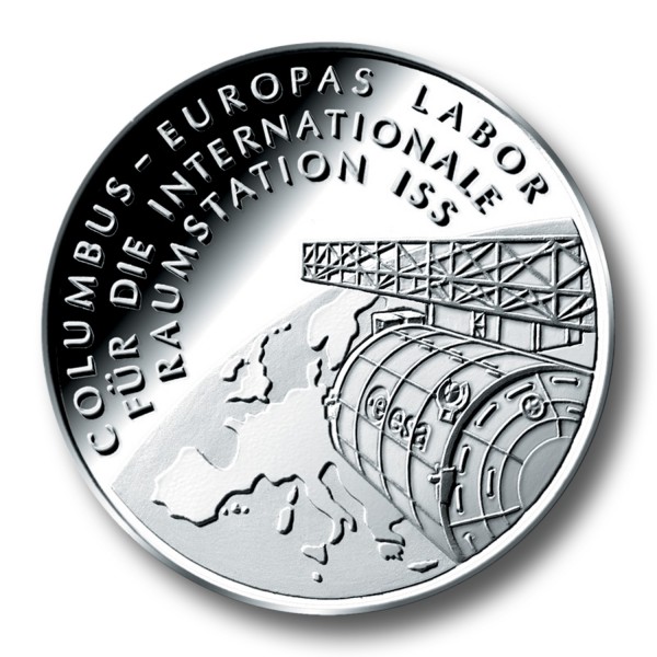 10 Euro BRD - Columbus - ISS Labor Silbermünze (2004)