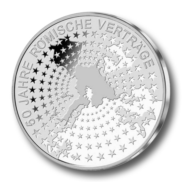 10 Euro BRD - 50 Jahre Römische Verträge Silbermünze (2007)