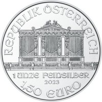 1,50 Euro Österreich - Wiener Philharmoniker 1 oz Silbermünze (2023)