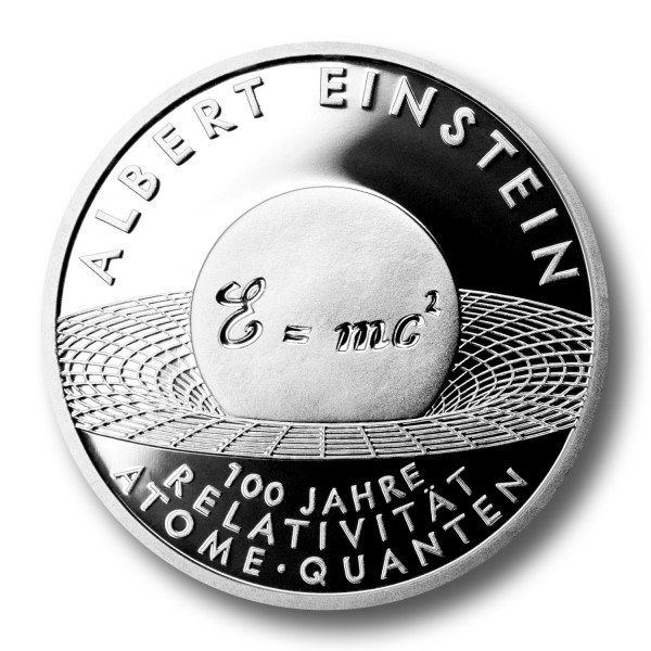 10 Euro BRD - Albert Einstein Silbermünze (2005)