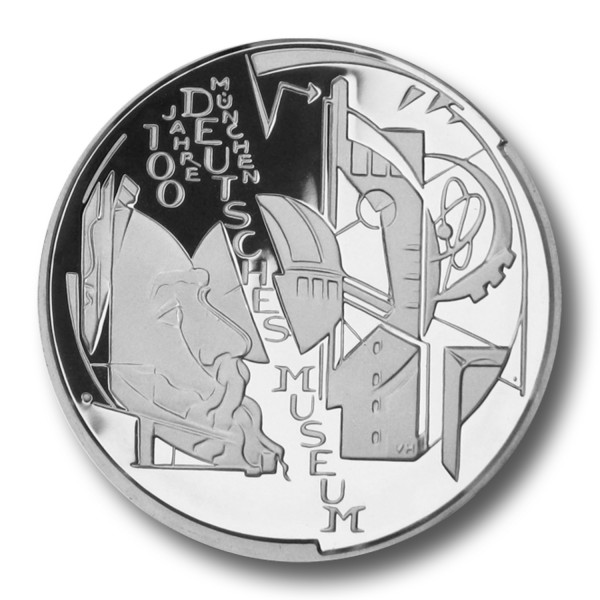 10 Euro BRD - 100 Jahre Deutsches Museum Silbermünze (2003)