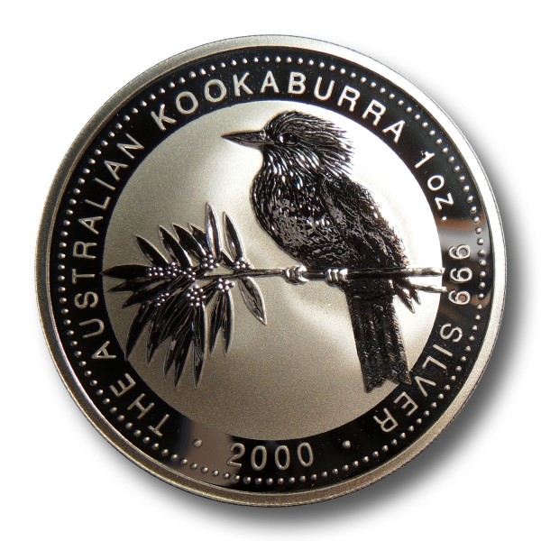 Australischer Kookaburra 1 oz Silber Münze (2000)