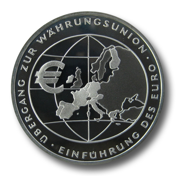 10 Euro BRD - Übergang Währungsunion/ Einführung Euro Silbermünze (2002)