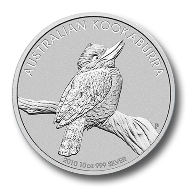 Australischer Kookaburra 10 oz Silber Münze (2010)