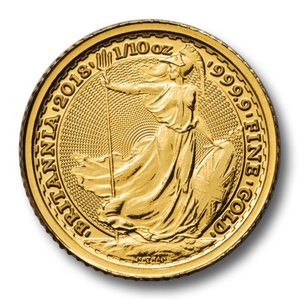10 Pfund Britannia Großbritannien 1/10 oz Goldmünze (div.)