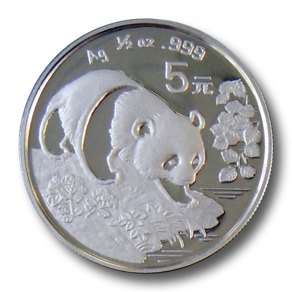 5 Yuan Panda China 1/2 oz Silber Münze (1994)