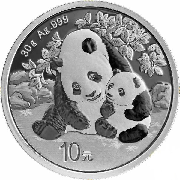 10 Yuan China - Panda 30 g Silbermünze (2024)
