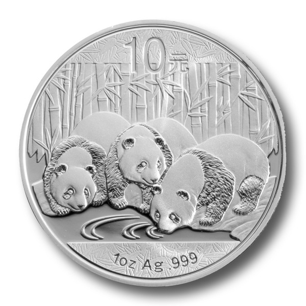 10 Yuan Panda China 1 oz Silbermünze (2013)